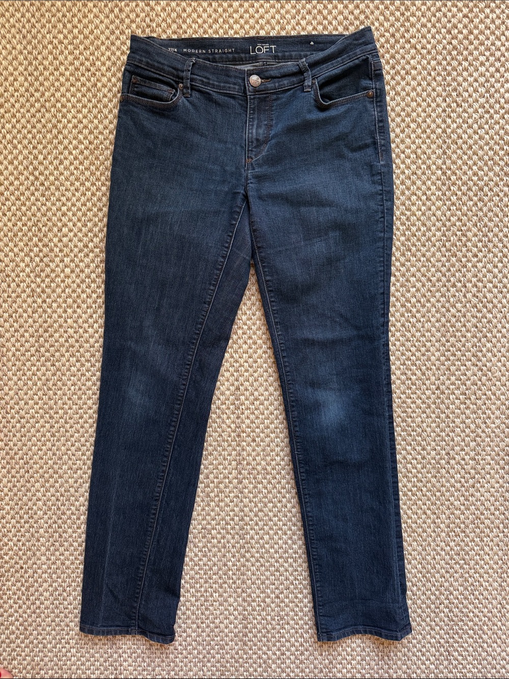 LOFT Dark Blue Straight Leg Women's Jeans